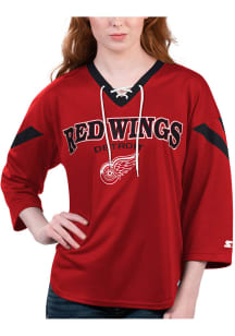 Starter Detroit Red Wings Womens Starter Rally Fashion Hockey Jersey - Red