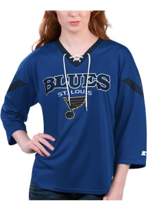Starter St Louis Blues Womens Starter Rally Fashion Hockey Jersey - Blue