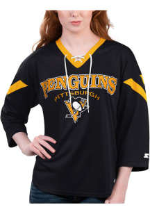 Starter Pittsburgh Penguins Womens Starter Rally Fashion Hockey Jersey - Black