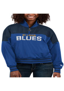 Starter St Louis Blues Womens Navy Blue Blitz Light Weight Jacket