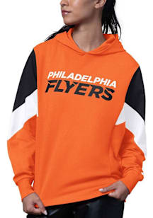 Starter Philadelphia Flyers Womens Orange Scrimmage Hooded Sweatshirt