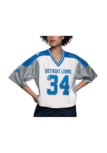 Detroit Lions Womens Starter Game Score Fashion Football Jersey - White
