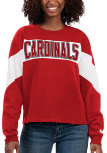 Starter St Louis Cardinals Womens Red Holy Grail Crew Sweatshirt