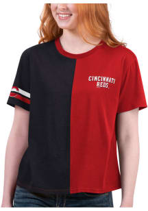 Starter Cincinnati Reds Womens Red Power Move Short Sleeve T-Shirt
