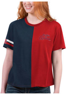 Starter St Louis Cardinals Womens Red Power Move Short Sleeve T-Shirt