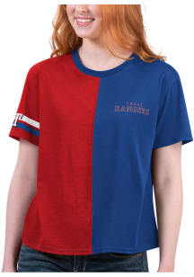 Starter Texas Rangers Womens Light Blue Power Move Short Sleeve T-Shirt