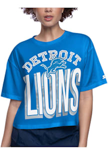 Starter Detroit Lions Womens Blue Play Short Sleeve T-Shirt