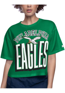 Starter Philadelphia Eagles Womens Kelly Green Play Short Sleeve T-Shirt
