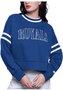Starter Kansas City Royals Womens Blue Power Play Crew Sweatshirt