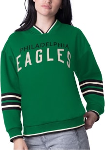 Starter Philadelphia Eagles Womens White Wild Card Crew Sweatshirt