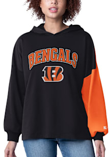 Starter Cincinnati Bengals Womens Black Power Move Hooded Sweatshirt