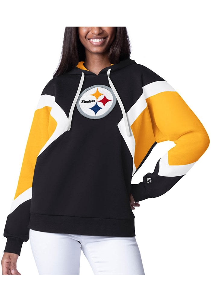 Starter Pittsburgh Steelers Womens BLACK Game On Hoodie - 81710420