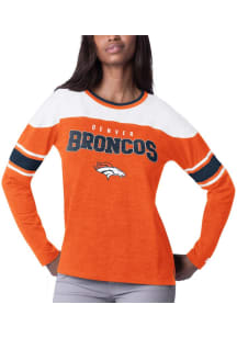 Starter Denver Broncos Womens Blue Play Maker LS Tee