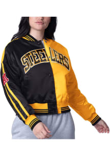 Starter Pittsburgh Steelers Womens Black Zone Blitz Medium Weight Jacket