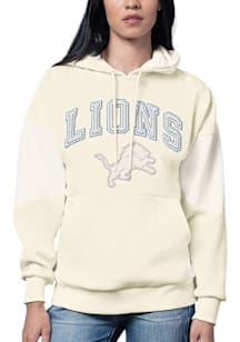 Starter Detroit Lions Womens White Rebel Hooded Sweatshirt