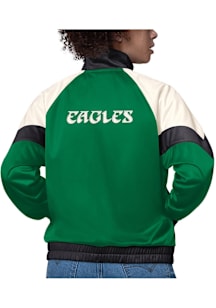 Starter Philadelphia Eagles Womens Kelly Green Teamwork Long Sleeve Track Jacket