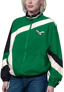 Starter Philadelphia Eagles Womens Kelly Green 1st Light Weight Jacket