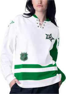 Starter Dallas Stars Womens Starter Hat Trick Fashion Hockey Jersey - White