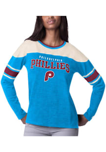 Starter Philadelphia Phillies Womens Maroon Play Maker LS Tee