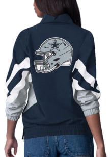 Dallas Cowboys Womens Navy Blue Renegade Qtr Zip Pullover