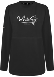 Levelwear Chicago White Sox Womens Black Beaudry Express Crew Sweatshirt