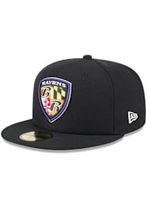 New Era Baltimore Ravens Mens Black GCP 59FIFTY Fitted Hat