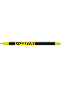 Black Iowa Hawkeyes Bic Click Stick Pen
