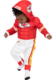 Kansas City Chiefs Baby Red Muscle Short Sleeve One Piece