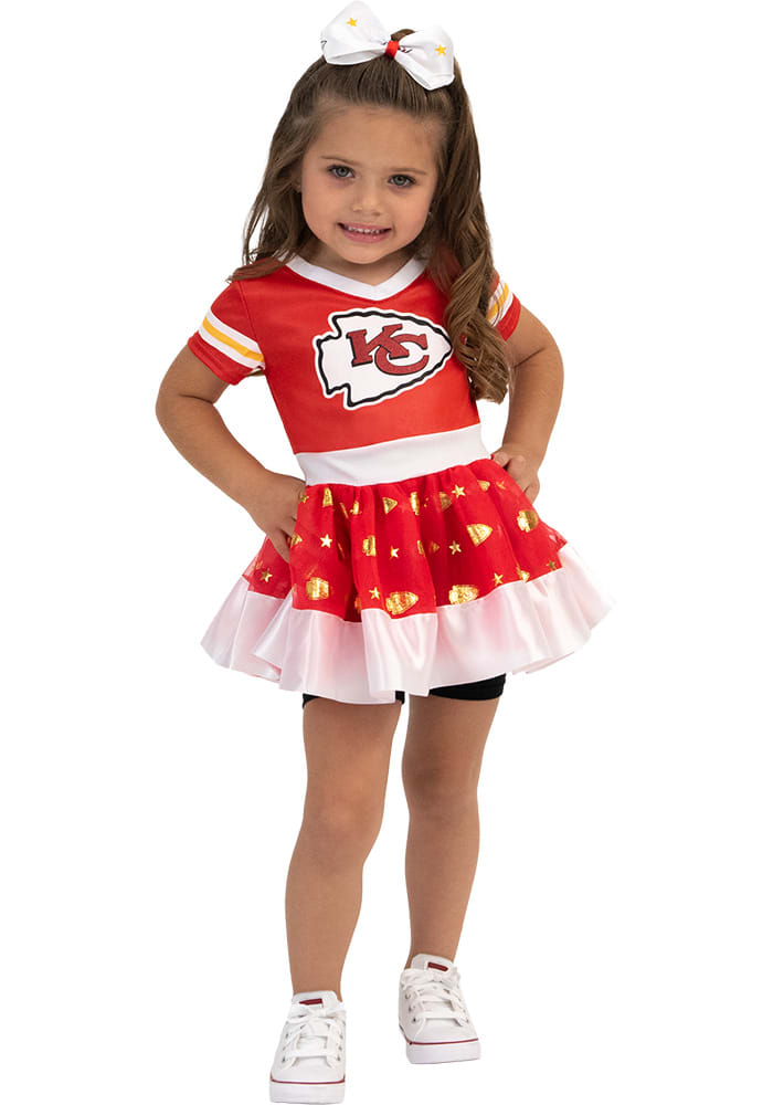 Kansas City Chiefs Toddler Girls MVP Short Sleeve Dresses - Red