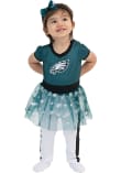 Philadelphia Eagles Infant Girls Teal #1 Fan Set Top and Bottom