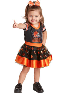 Cleveland Browns Toddler Girls Brown MVP Short Sleeve Dress