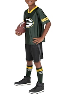 Green Bay Packers Youth Green Fan Essentials Short Sleeve Fashion T-Shirt