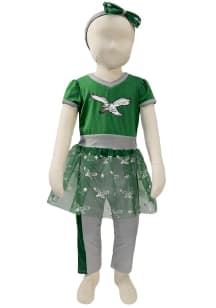 Philadelphia Eagles Infant Girls Kelly Green #1 Fan Set Top and Bottom