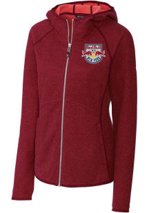 Cutter and Buck New York Red Bulls Womens Red Mainsail Long Sleeve Full Zip Jacket