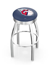 Cleveland Guardians 3 Ring Chrome Seat Pub Stool - Silver