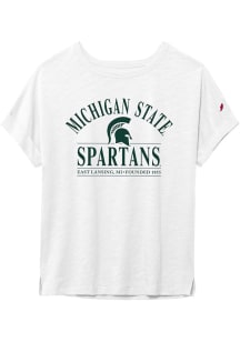 Michigan State Spartans Slub Short Sleeve T-Shirt - White