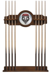 New Mexico Lobos Solid Wood Cue Rack Pool Table