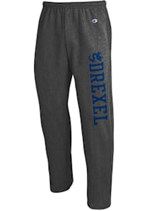 Mens Drexel Dragons Charcoal Champion Academic Dragon Sweatpants