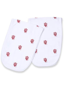 Muslin Burp Indiana Hoosiers Baby Blanket - White