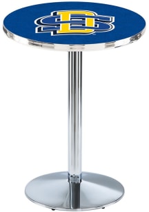 South Dakota State Jackrabbits Chrome Round Base Pub Table