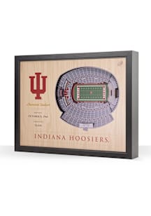 Indiana Hoosiers 3D Stadium View Wall Art - Brown