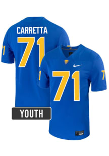 Ryan Carretta Nike Youth Blue Pitt Panthers NIL Name And Number Football Jersey Jersey