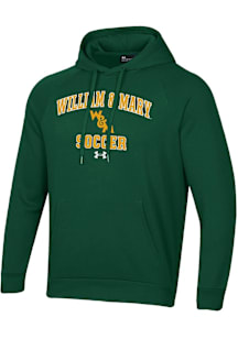 Under Armour William & Mary Tribe Mens Green Soccer Rival Long Sleeve Hoodie