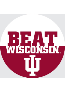 Red Indiana Hoosiers BEAT Wisconsin 3&quot; Button