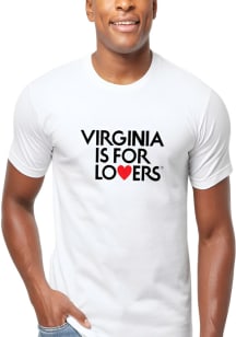 Virginia White VA Is For Lovers Short Sleeve T Shirt