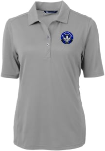 Cutter and Buck Montreal Impact Womens Grey Virtue Eco Pique Short Sleeve Polo Shirt