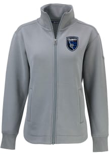 Cutter and Buck San Jose Earthquakes Womens Graphite Roam Light Weight Jacket