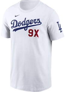 Nike Los Angeles Dodgers White 9X Champs Short Sleeve T Shirt
