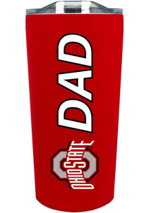 Red Ohio State Buckeyes 18oz Soft Touch Dad Stainless Steel Tumbler