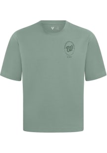 Levelwear Washington Nationals Green Signature Knit Register Short Sleeve Fashion T Shirt